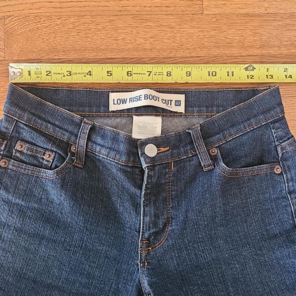 Y2K 90s GAP Low Rise Boot Cut Jeans Women's 26  Denim 97% cotton 3%stretch - Picture 5 of 9